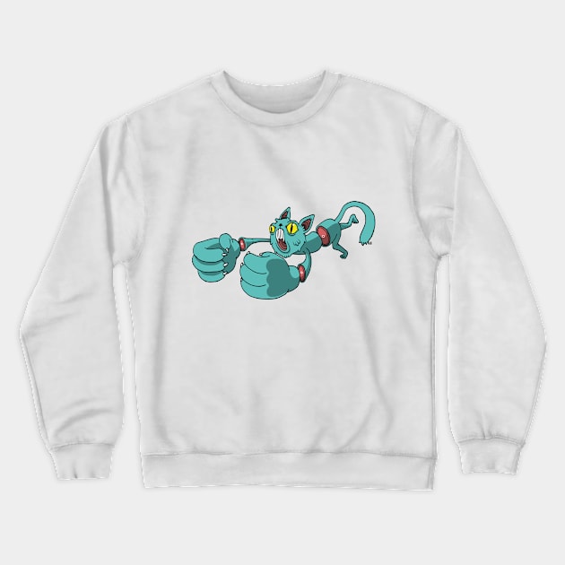 CuteCuttedCat Crewneck Sweatshirt by KCAJ